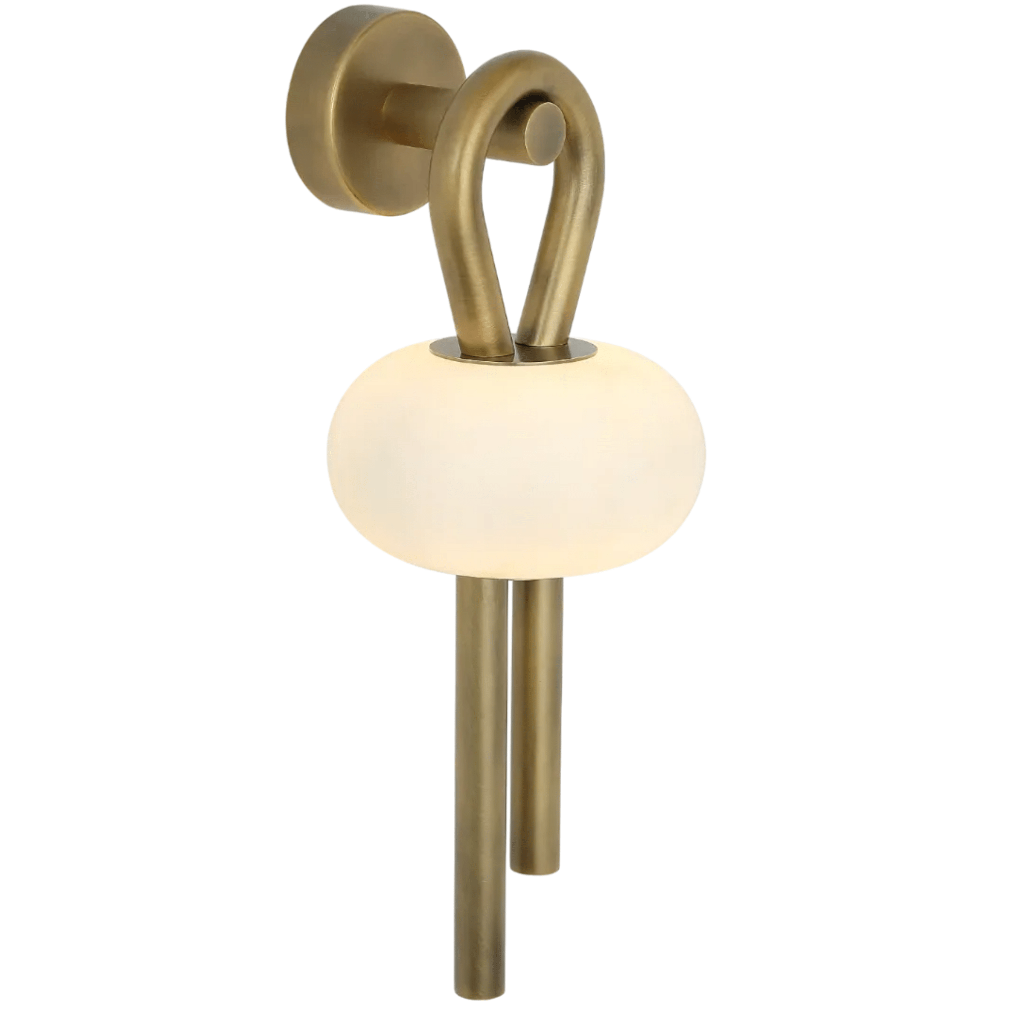 Arclux LED wall sconce in antique brass